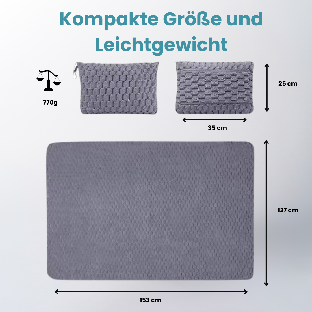 DreamMate 2 in 1 Reisedecke/Kissen