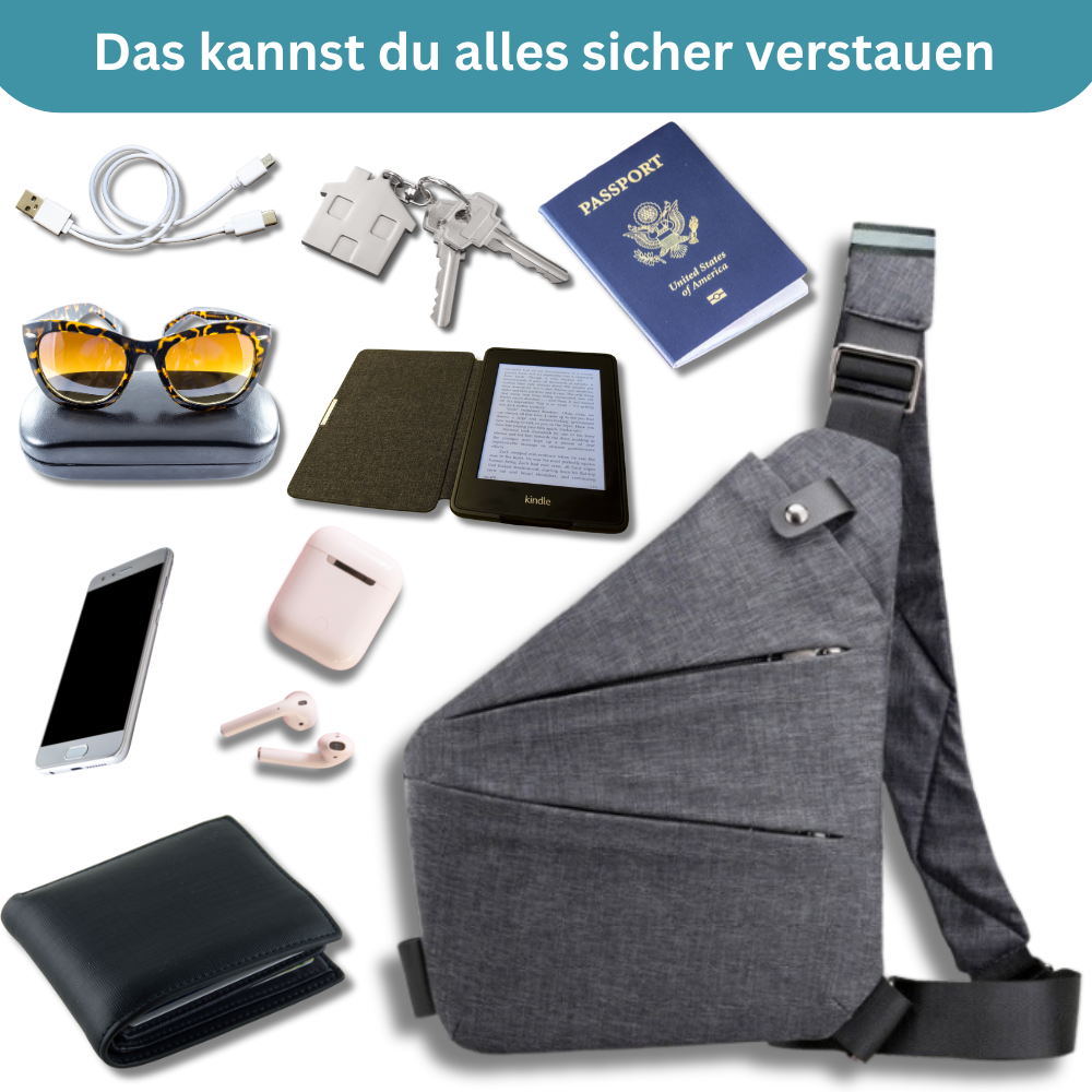 Anti-Diebstahl Umhängetasche