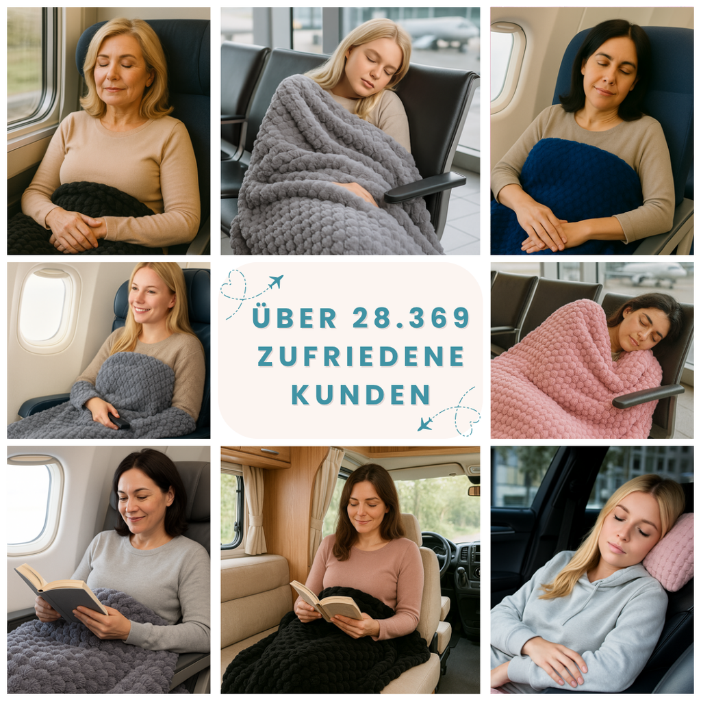 DreamMate 2 in 1 Reisedecke/Kissen