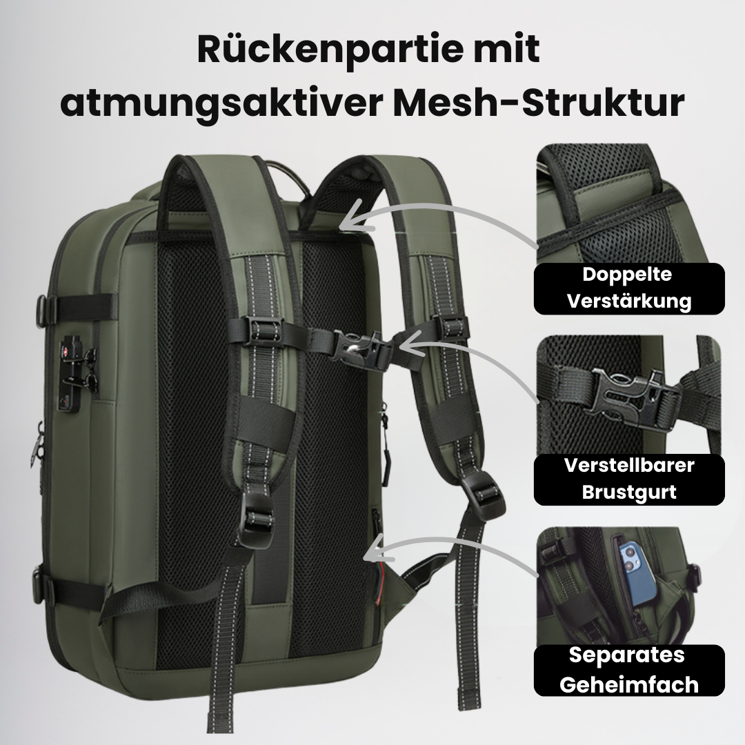 ReiseWunder Vakuum Reiserucksack