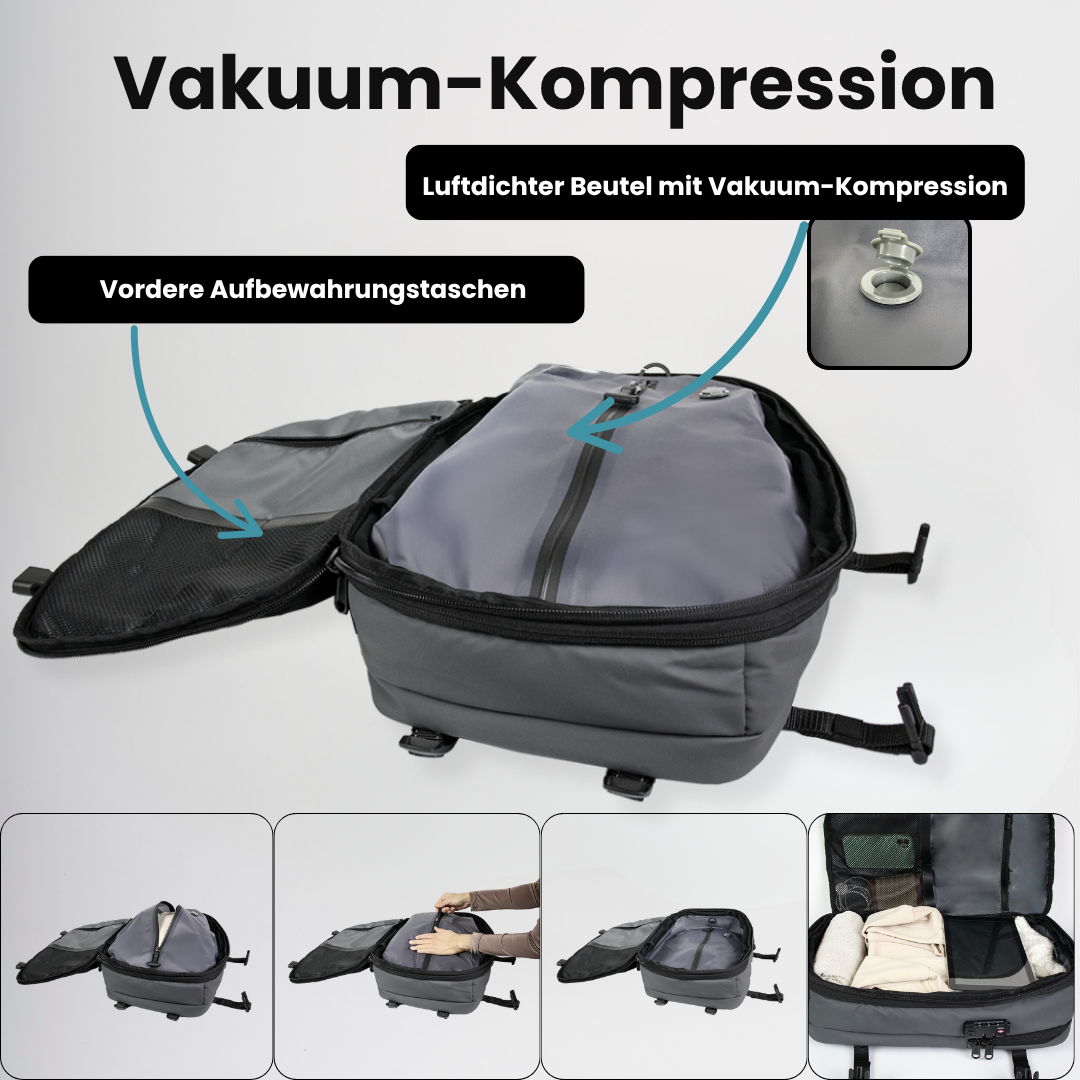 reiserucksack zum ziehen ReiseWunder MAXI Vakuum Reiserucksack – Dein Reiseheld