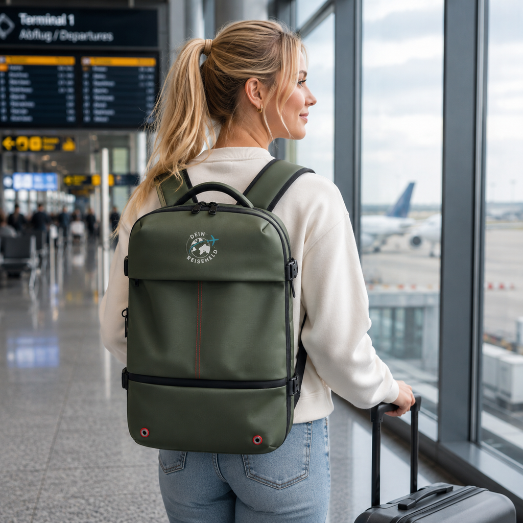 ReiseWunder MINI Vakuum Reiserucksack – Dein Reiseheld
