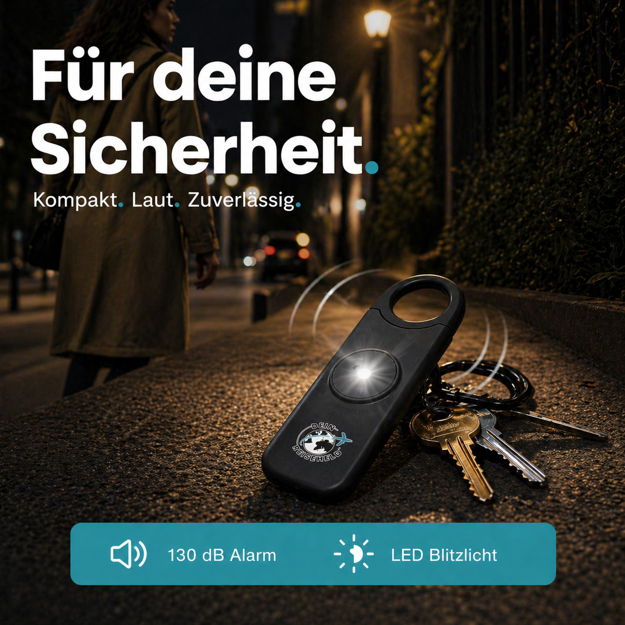 SOS-Taschenalarm für Frauen und Senioren