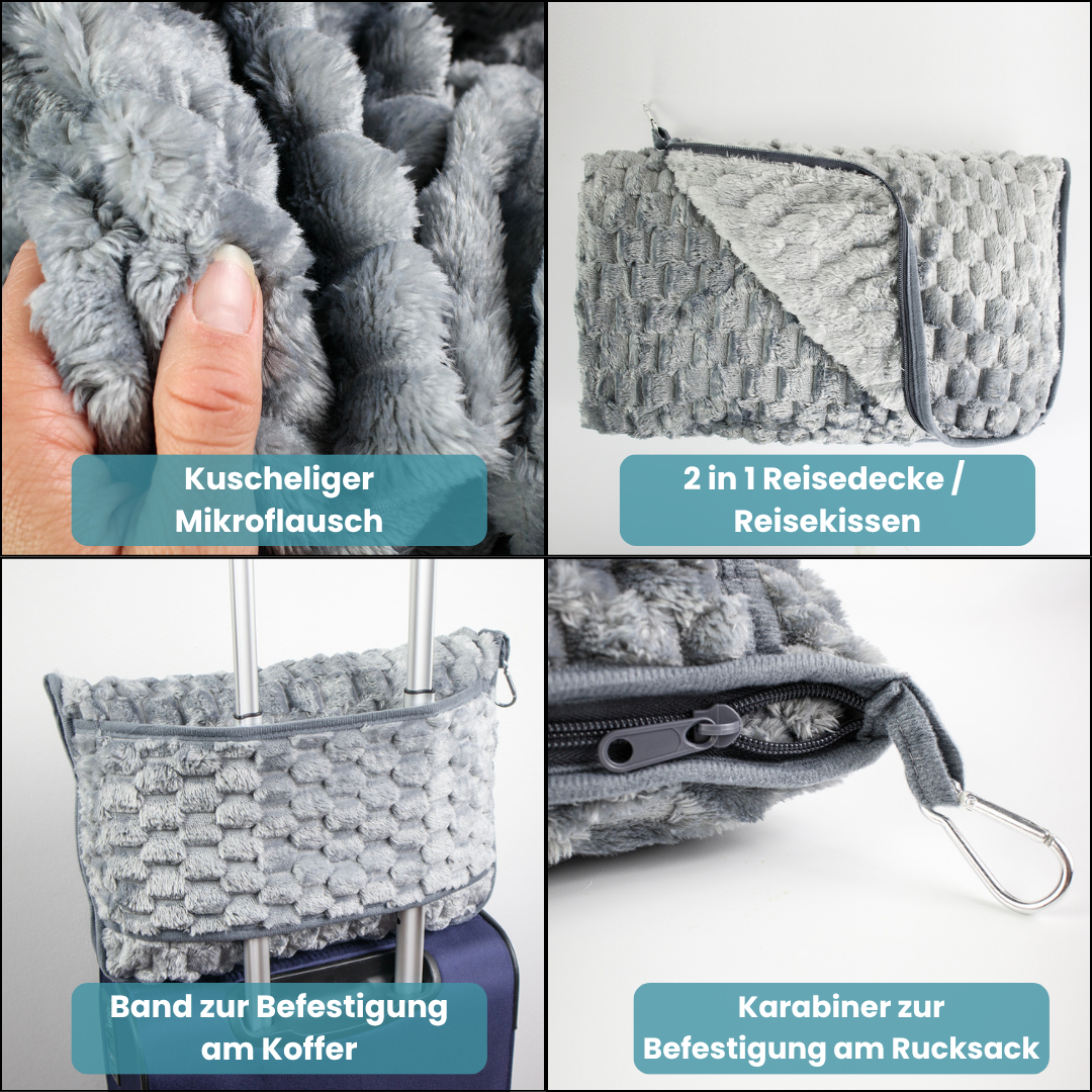 DreamMate 2 in 1 Reisedecke/Kissen
