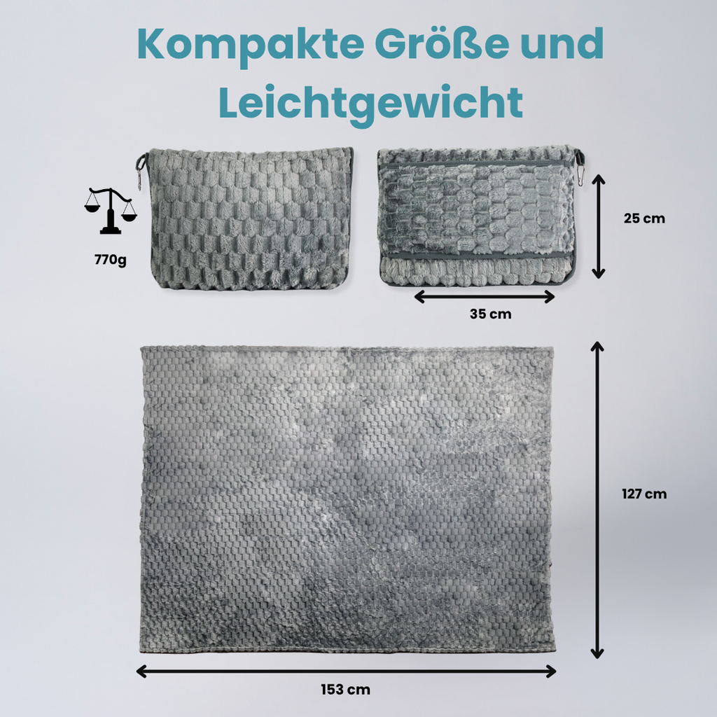 DreamMate 2 in 1 Reisedecke/Kissen